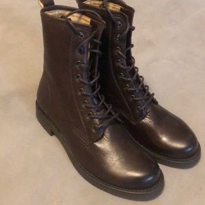Frye brand combat boots size 8 1/2, brand new without box. Never worn.